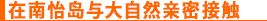 在南怡岛与大自然亲密接触