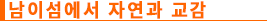남이섬에서 자연과 교감
